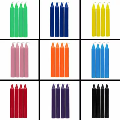 Spell Candles 4  Lot Of 4 - Choose From 15 Colors! Mini Taper Chime Candle Magic • $8.99