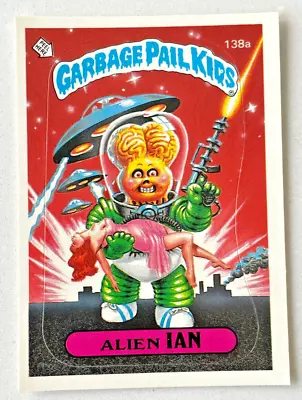 MINT Topps GPK OS4 4th Series Garbage Pail Kids 138a ALIEN IAN Card OAK KAY BACK • $14.20