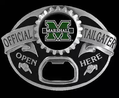 Marshall Thundering Herd Tailgater Bottle Opener Buckle • $20.95