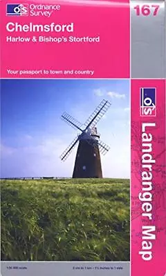 Chelmsford Harlow & Bishop's Stortford (OS Landranger Map) By Ordnance Survey • £4.32