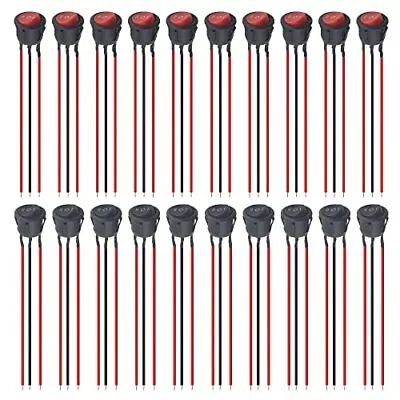 20Pcs Round Rocker Switch ON/Off/ON 3Pin SPST Boat Toggle Switches AC 6A/125V... • $19.57