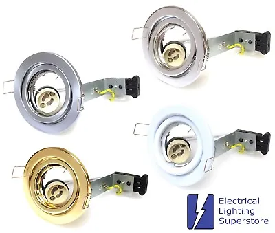 Gu10 Mains 240v Tilt Downlight Spotlight Recessed Ceiling Light Led Compatible • £3