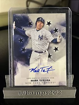 2024 Topps Series 1 Mark Teixeira Baseball Stars Auto Black Parallel  176/199 • $15