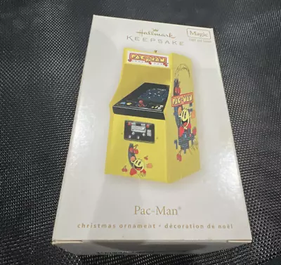  Hallmark Keepsake Ornament 2008 Pac-Man Classic Arcade MAGIC Light And Sound   • $79.99