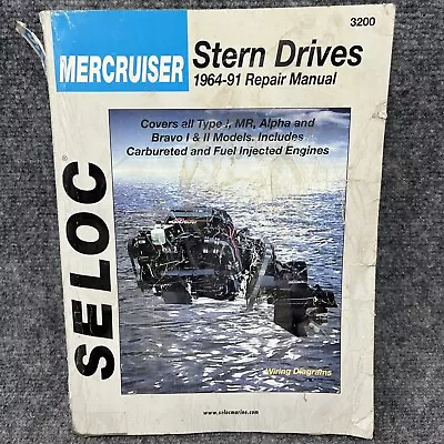 SELOC Mercruiser Stern Drive Boat 1964-1991 Service Repair Manual Wiring Diagram • $29.95