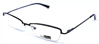 C.W BLISS KENMARK MOD Noir BK Oval Womens Eyewear Eyeglasses Frames 50-17-130 • $17.99