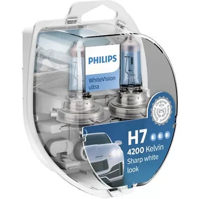 Philips White Vision 4000K H7 55W Two Bulbs Head Light Turn Cornering Upgrade • $39.90