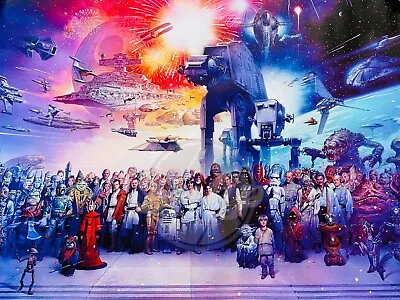 $26.99 • Buy STAR WARS GALAXY Tsuneo Sanda 34x22 Poster Lucasfilm 2000s Canada NOS