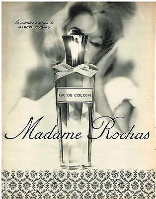 £3.17 • Buy 1962 ADVERTISING ADVERTISEMENT ROCHAS Eau De Cologne MADAME Perfumes