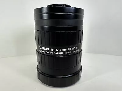 Fujinon HF16SA-1 Hi-Res 16mm Compact Industrial C-Mount Lens • $148.71