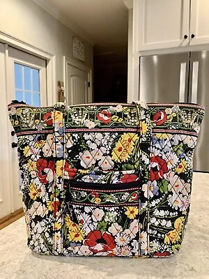 Vera Bradley Poppy Fields Top Zip Shoulder Bag • $12