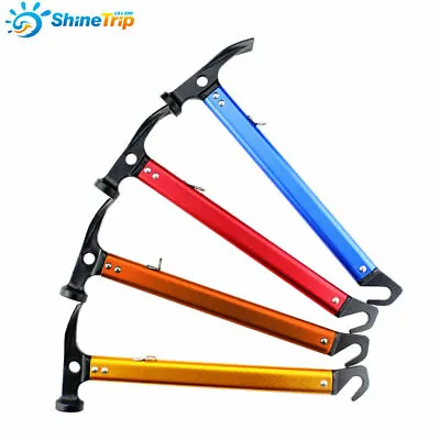 Camping Tent Peg Nail Stakes Extractor Puller Ground Hook Lifter Remover Hammer • $30.76