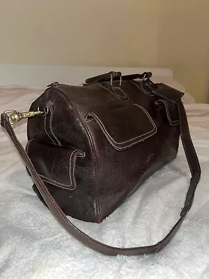 Vintage | Leather Duffle Bag | Gym Travel Bag | Luggage | Handbag | Holdalls  • £45.65