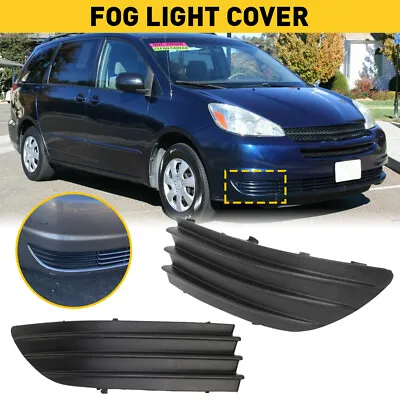 $14.99 • Buy Fog Light Cover Set For 2004-2005 Toyota Sienna Front Left And Right Primed 2Pc
