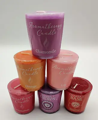 4 X Aromatherapy Chakra Candles - Beautiful Fragrances And Colours FREE Delivery • £4.95