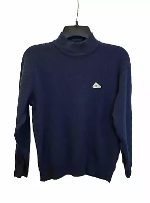 Monte Carlo Collection Men’s Blue Magna Wool Turtleneck Sweater Size Small /44 • $19.99