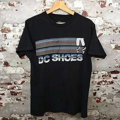 £12.99 • Buy DC Shoe Company T-shirt Medium M  Black Graphic Print Moonwalked Michael Jackson