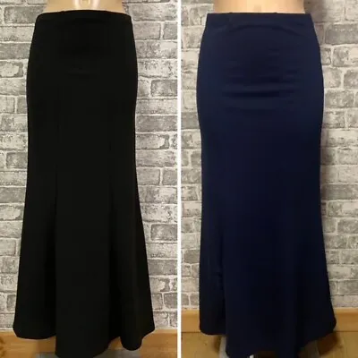 Plus Size Ladies Godet Mermaid Fishtail Maxi Long Skirt UK Size 16-32 • £8