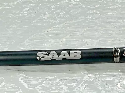 SAAB Automobiles Black & Chrome Ballpoint Pen Twist Type Blue Ink. • $8.39