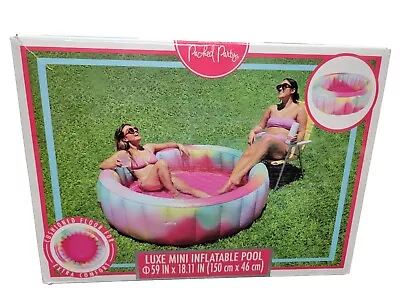 Packed Party Luxe Mini Inflatable Pool - Rainbow Colored - BRAND NEW  59 X18.11  • $34.39