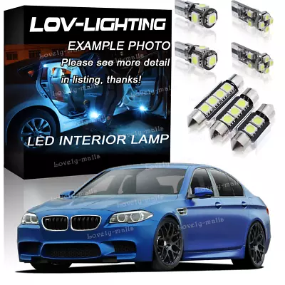 Error Free Ice Blue Led Interior Bulb Light Package Kit For BMW 5 Series M5 • $22.12