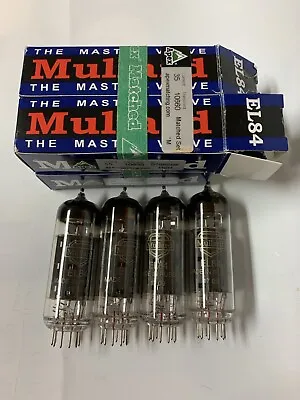 Mullard EL84 Matched Quad Power Tubes Apex Matched Quartet Brand New • $186.98