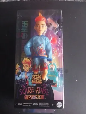 Monster High Scare-Adise Island Heath Burns Doll With Flame Hoodie Swim Trunks  • $25.07