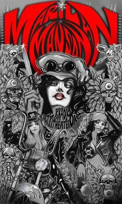  Marilyn Manson Concert Poster 2017  Rare Mint Condition • $50