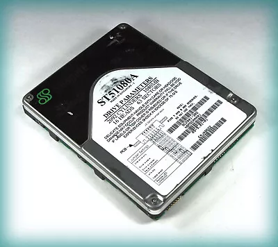 Vintage Seagate ST51080A Hard Drive 1GB IDE —Collection/Parts/Repair/Tinkering • £9.47