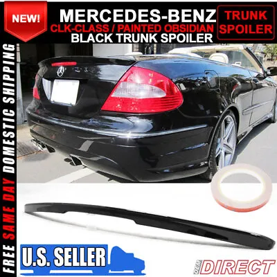 Fits 03-09 Benz CLK-Class W209 AMG Style Trunk Spoiler Paint Obsidian Black • $112.99