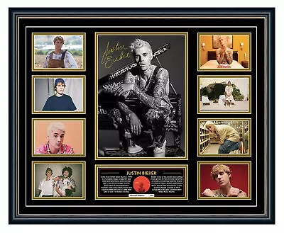 $119.99 • Buy Justin Bieber Changes 2020 Signed Poster Limited Edition Framed Memorabilia