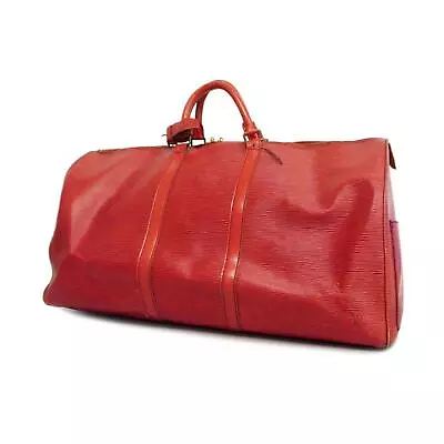 LOUIS VUITTON Boston Bag Epi Keepall 55 M42957 Castilian Red Ladies • $435.77