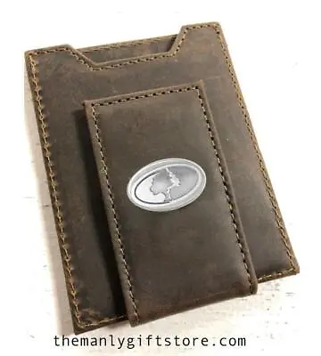 ZEP-PRO Mossy Oak Crazy Horse Leather Front Pocket Wallet • $36