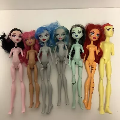 Monster High Doll Lot TLC Nude Missing Arms Hands Frankie Toralei Heath Ghoulia • $36.57