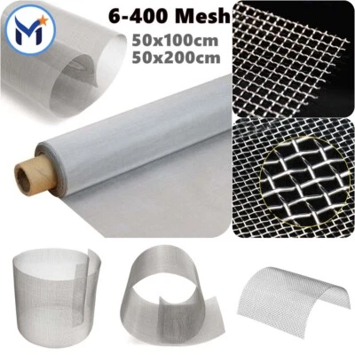$17.48 • Buy Stainless Steel Filter Mesh 80 100 120 200 300 400 500 180-25 Micron Filtration