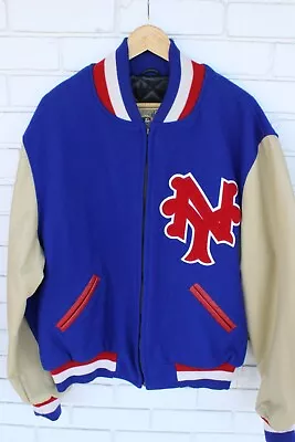 1942 New York Giants Wool/leatherJacket Mitchell & Ness Jurgella Collection 48XL • $500