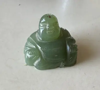 Antique Chinese Buddha  - Green Jade Carving • £21.21