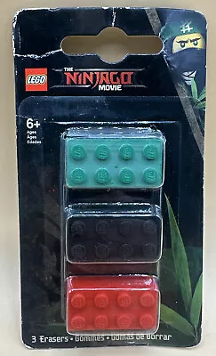 LEGO  The Ninjago Movie Brick Eraser Set Of 3 • $6.99