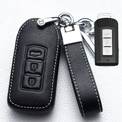 Remote Key Case For Mitsubishi ASX Lancer-ex Outlander Colt Key Fob Cover Black • $17.37