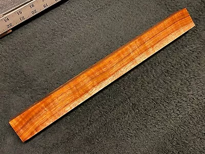 EXHIBITION GRADE Hawaiian Curly Koa Billet Wood: 13.5  X 1.375+  X 1+  • $17