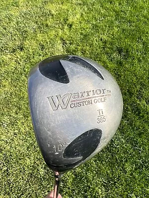 $20.78 • Buy Warrior Custom Golf Ti 385 10* Driver Harrison Long Drive R Flex Graphite LH 46”