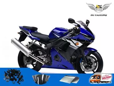 $439.99 • Buy Fairing Fit For Yamaha Blue Injection Plastic 2003-2005 YZF R6 & 06-09 R6S I18