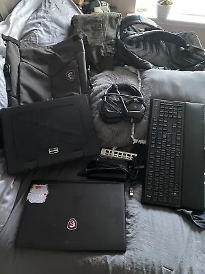 Msi Gv62 8re Complete Gaming Laptop + Keyboard Cooler Headset Backpack • $600