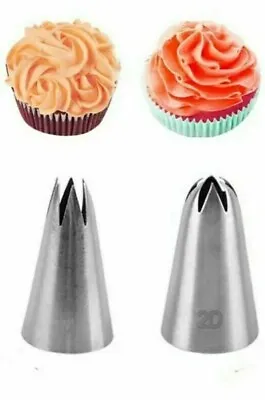 Cake Piping Icing Cupcake Decorating Cotton Bag Nozzle Set Sugarcraft Cup Uk • £4.99