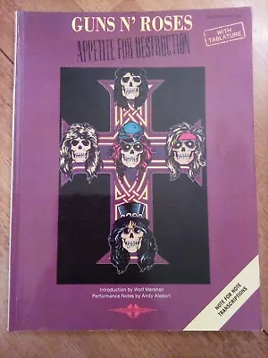 Guns N' Roses: Appetite For Destruction Guitar TAB Book 1998 - VGC • £6.95