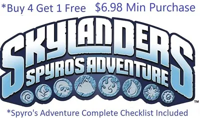 *Buy 4=1Free Skylanders Spyros Adventure Complete UR Set W ✓List *$6.98Minimum👾 • $10.84