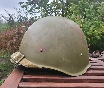 Original Steel Helmet SSH 40 WWII USSR Ukraine Military Soviet Army RKKA WW2 • $29.99