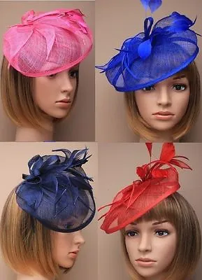 Ascot/races Weddings Hatinators Hat With Headbands  In Red Navy Blueroyal Blue  • £17.88