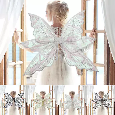 Fairy Costume Adult Fairy Wings Kids Girl Costume Fairy Butterfly Wings Dress Up • $17.10