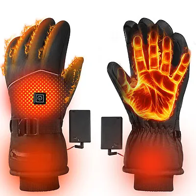 Electric Heated Gloves Touchscreen Rechargeable Winter Motorcycle Cycling Skiing • $42.99